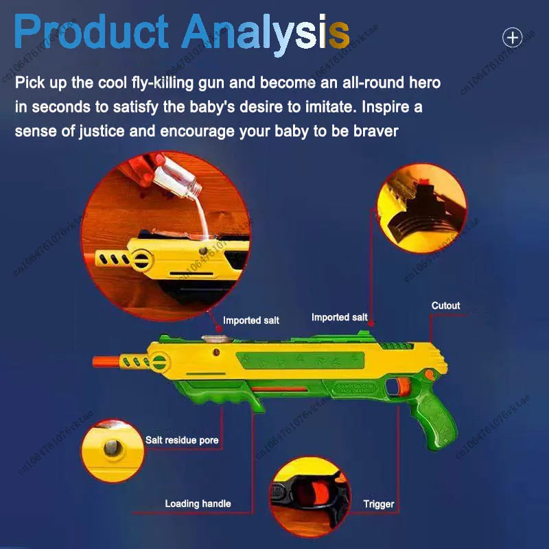 New Model of Fly and Mosquito Gun 3.0 Children'S Day Gift Salt Gun Shotgun Adult Toy Gun Mosquito and Fly Gun